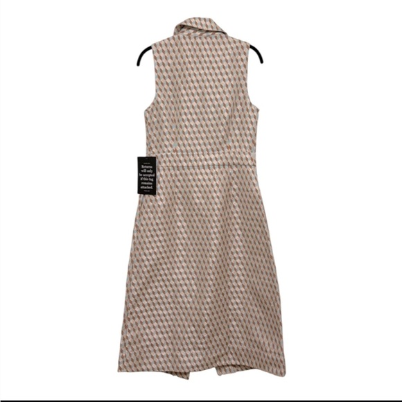 Tuckernuck Ocean Spray Cheyenne Dress Size XXL NWT Geo Print Belted Midi - Picture 8 of 16